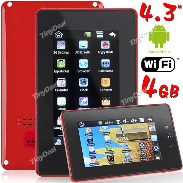 Tablet Android 2.2 OS WiFi  PC Netbook plano